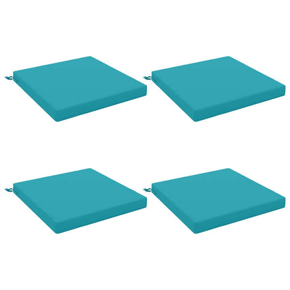 vidaXL 4-Piece Seat Cushions SOEST 4 pcs 100% Polyester Turquoise 2