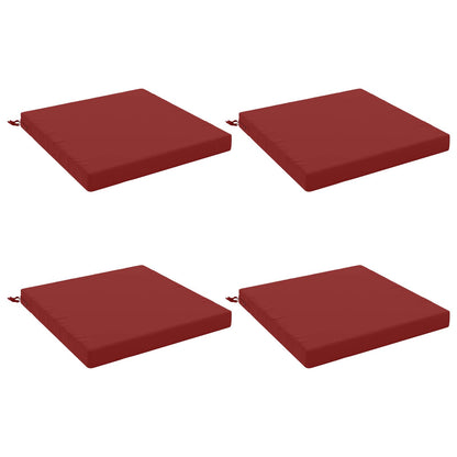 vidaXL 4-Piece Seat Cushions SOEST 4 pcs 100% Polyester Wine Red 2