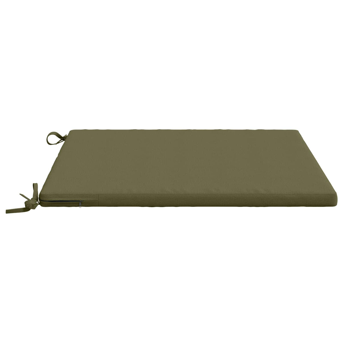 vidaXL 4-Piece Seat Cushions SOEST 4 pcs 100% Polyester Olive Green 4
