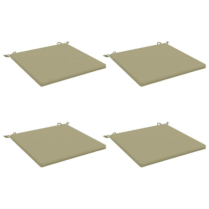vidaXL 4-Piece Seat Cushions SOEST 4 pcs 100% Polyester Light Green 2