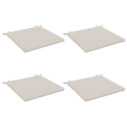 vidaXL 4-Piece Seat Cushions SOEST 4 pcs 100% Polyester White 2