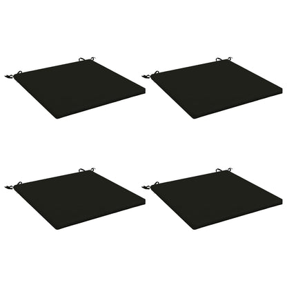 vidaXL 4-Piece Seat Cushions SOEST 4 pcs 100% Polyester Black 2