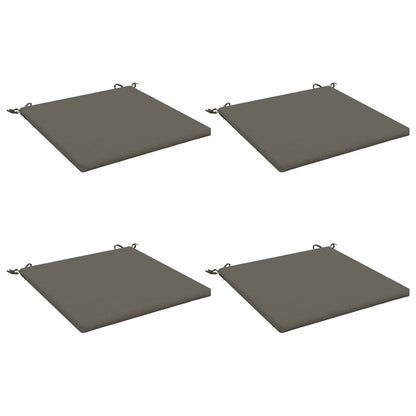 vidaXL 4-Piece Seat Cushions SOEST 4 pcs 100% Polyester Grey 2