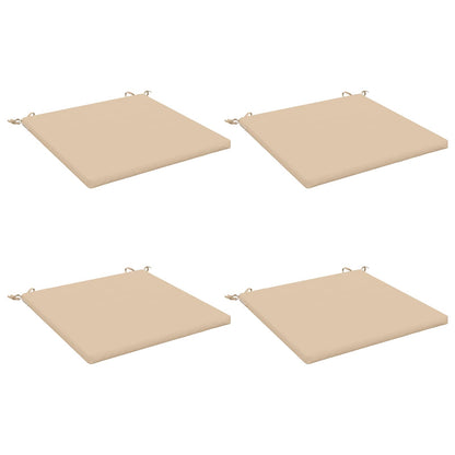 vidaXL 4-Piece Seat Cushions SOEST 4 pcs 100% Polyester Cream 2