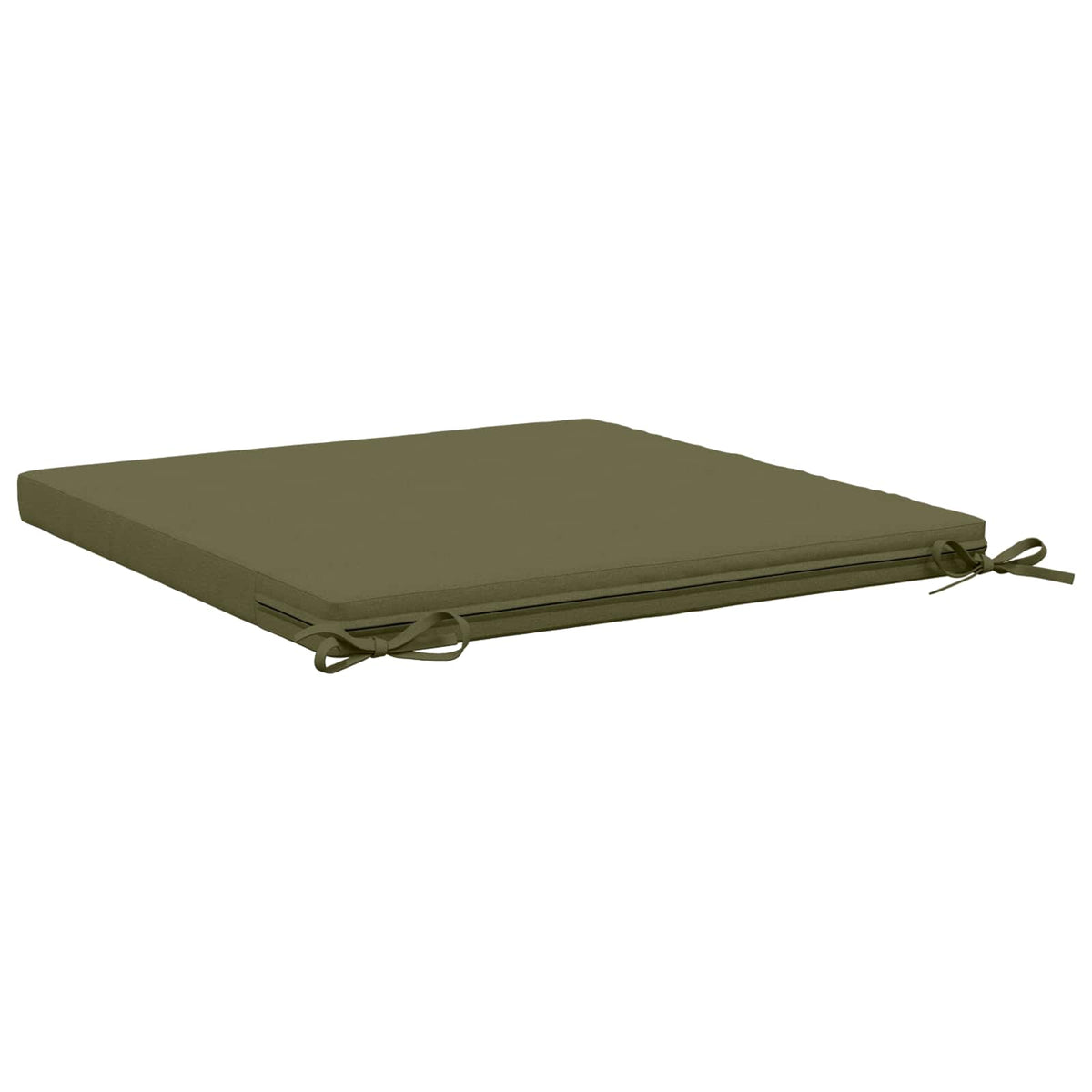 vidaXL 4-Piece Seat Cushions SOEST 4 pcs 100% Polyester Olive Green 5