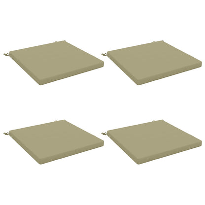 vidaXL 4-Piece Seat Cushions SOEST 4 pcs 100% Polyester Light Green 2