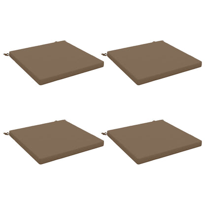 vidaXL 4-Piece Seat Cushions SOEST 4 pcs 100% Polyester Taupe 2