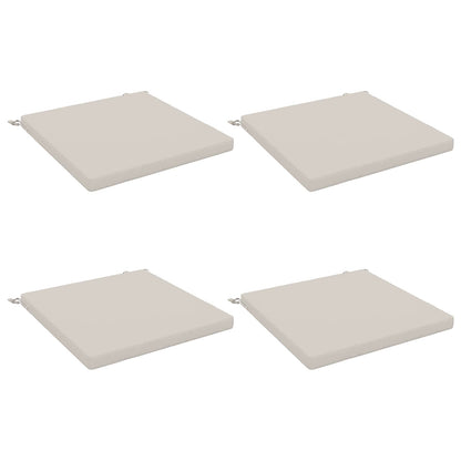 vidaXL 4-Piece Seat Cushions SOEST 4 pcs 100% Polyester White 2