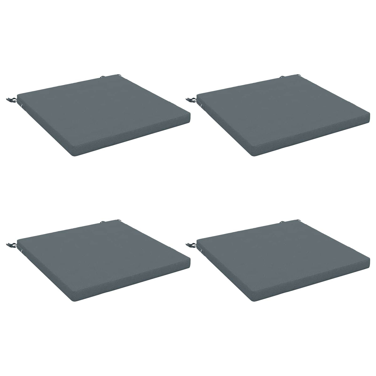 vidaXL 4-Piece Seat Cushions SOEST 4 pcs 100% Polyester Blue 2