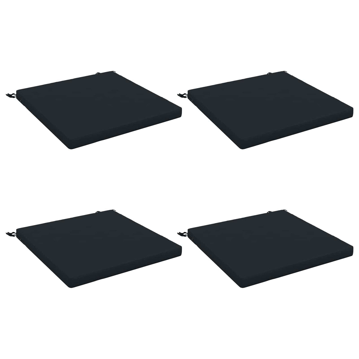 vidaXL 4-Piece Seat Cushions SOEST 4 pcs 100% Polyester Dark Blue 2
