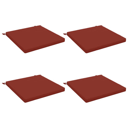 vidaXL 4-Piece Seat Cushions SOEST 4 pcs 100% Polyester Red 2