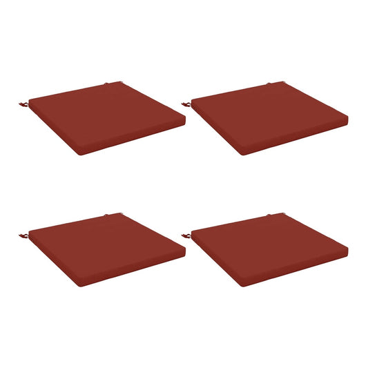 Seat Cushions SOEST Polyester Height Width Red melange