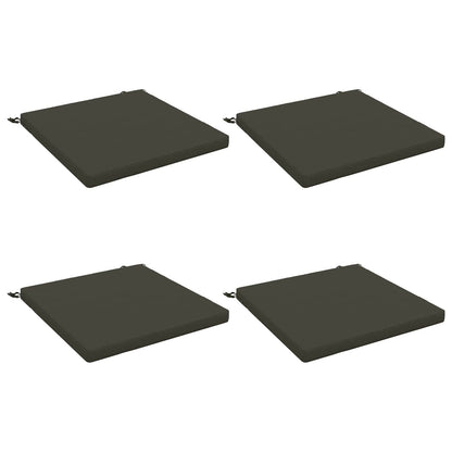 vidaXL 4-Piece Seat Cushions SOEST 4 pcs 100% Polyester Anthracite 2