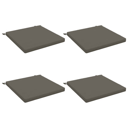 vidaXL 4-Piece Seat Cushions SOEST 4 pcs 100% Polyester Grey 2