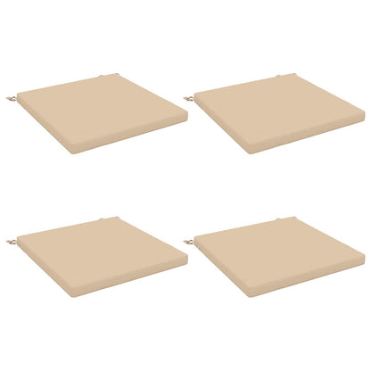 vidaXL 4-Piece Seat Cushions SOEST 4 pcs 100% Polyester Cream 2