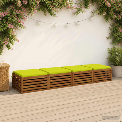 Seat Cushions SOEST 100% Polyester Anthracite 4 Height 5 cm Width 80 cm Anthracite (melange)–Pink (polyester) Bright green (polyester)