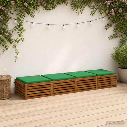 Seat Cushions SOEST 100% Polyester Anthracite 4 Height 5 cm Width 80 cm Anthracite (melange)–Pink (polyester) Green (polyester)