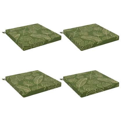 Seat Cushions SOEST 100% Polyester Anthracite 4 Height 7 cm Width 70 cm Anthracite (melange)–Red (melange) Leaf design (polyester)