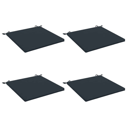 vidaXL Seat Cushions SOEST 4 pcs 100% Polyester Dark Blue 2