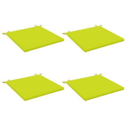 vidaXL Seat Cushions SOEST 4 pcs 100% Polyester Bright Green 2