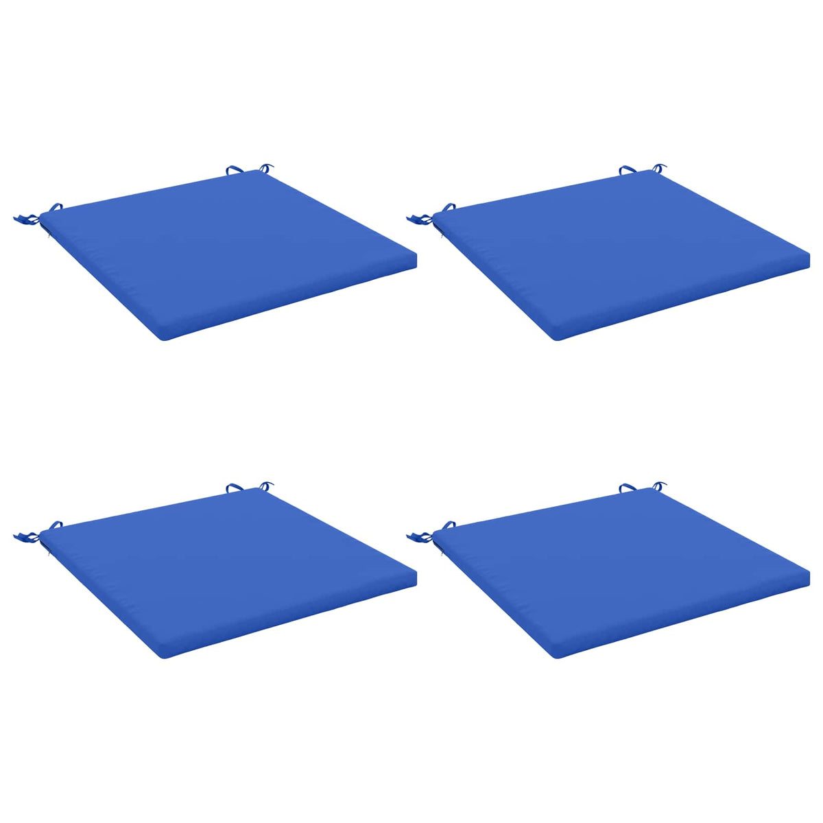 Seat Cushions SOEST 100% Polyester Red 80 x 80 x 3 cm 4 Height 3 cm Width 80 cm Red (melange)–Wine red (polyester) Royal blue (polyester)
