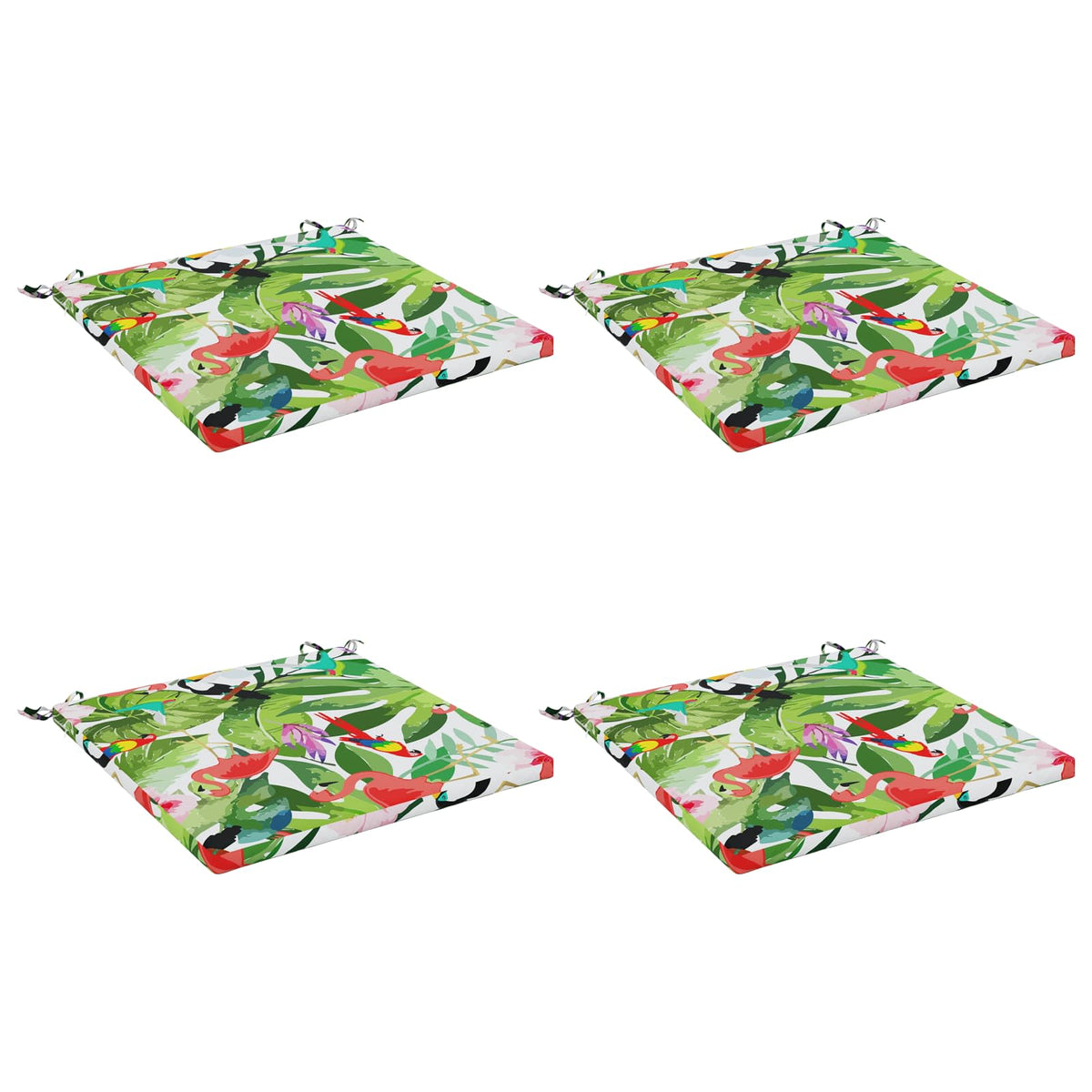 vidaXL Seat Cushions SOEST 4 pcs 100% Polyester Multicolour 2