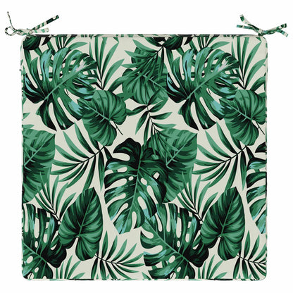 vidaXL Seat Cushions SOEST 4 pcs 100% Polyester Leaf Pattern 6