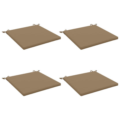 Seat Cushions SOEST 100% Polyester Red 80 x 80 x 3 cm 4 Height 3 cm Width 80 cm Red (melange)–Wine red (polyester) Taupe (polyester)