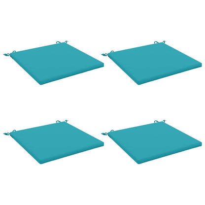 vidaXL Seat Cushions SOEST 4 pcs 100% Polyester Turquoise 2