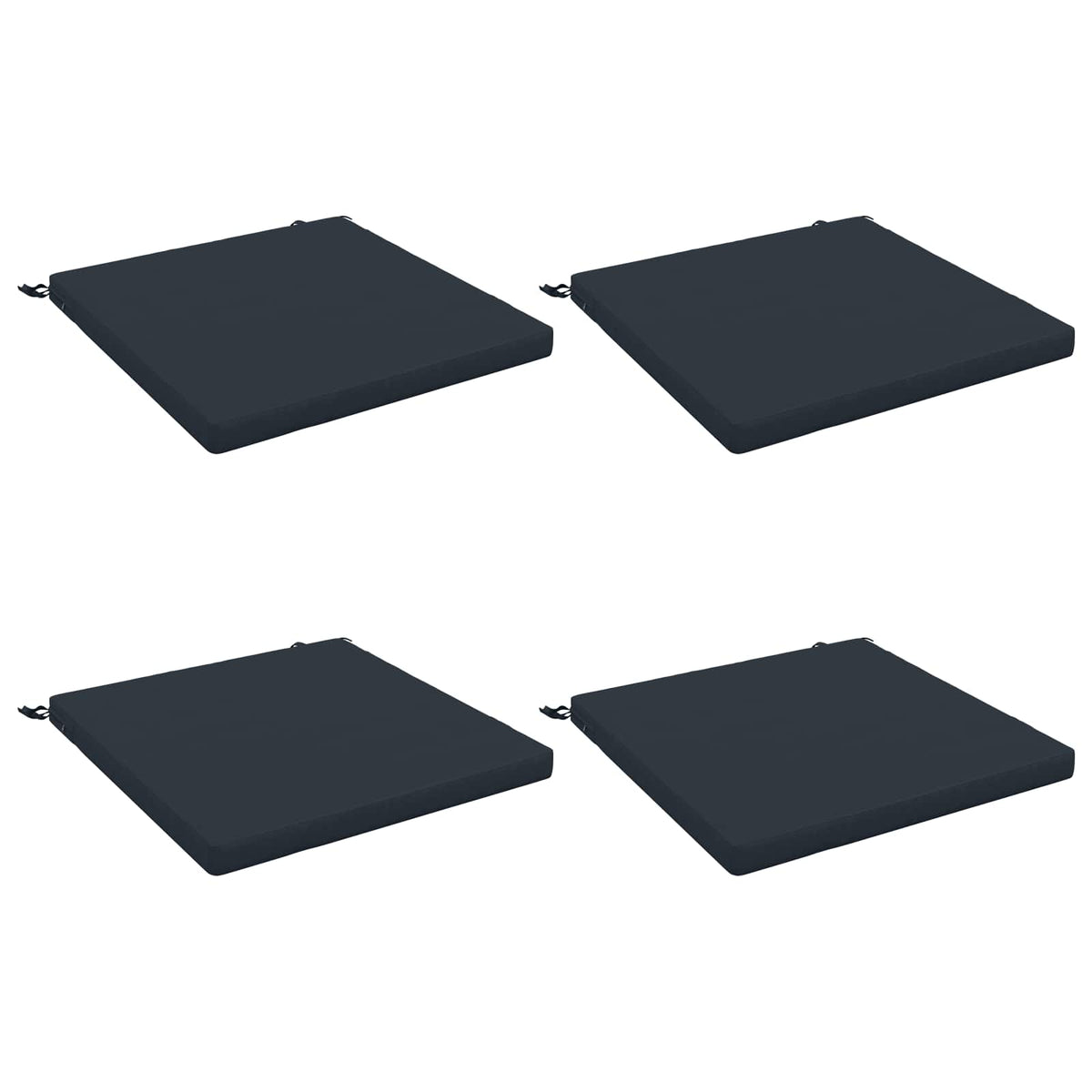 Seat Cushions SOEST 100% Polyester Anthracite 4 Height 5 cm Width 80 cm Anthracite (melange)–Pink (polyester) Dark blue (melange)