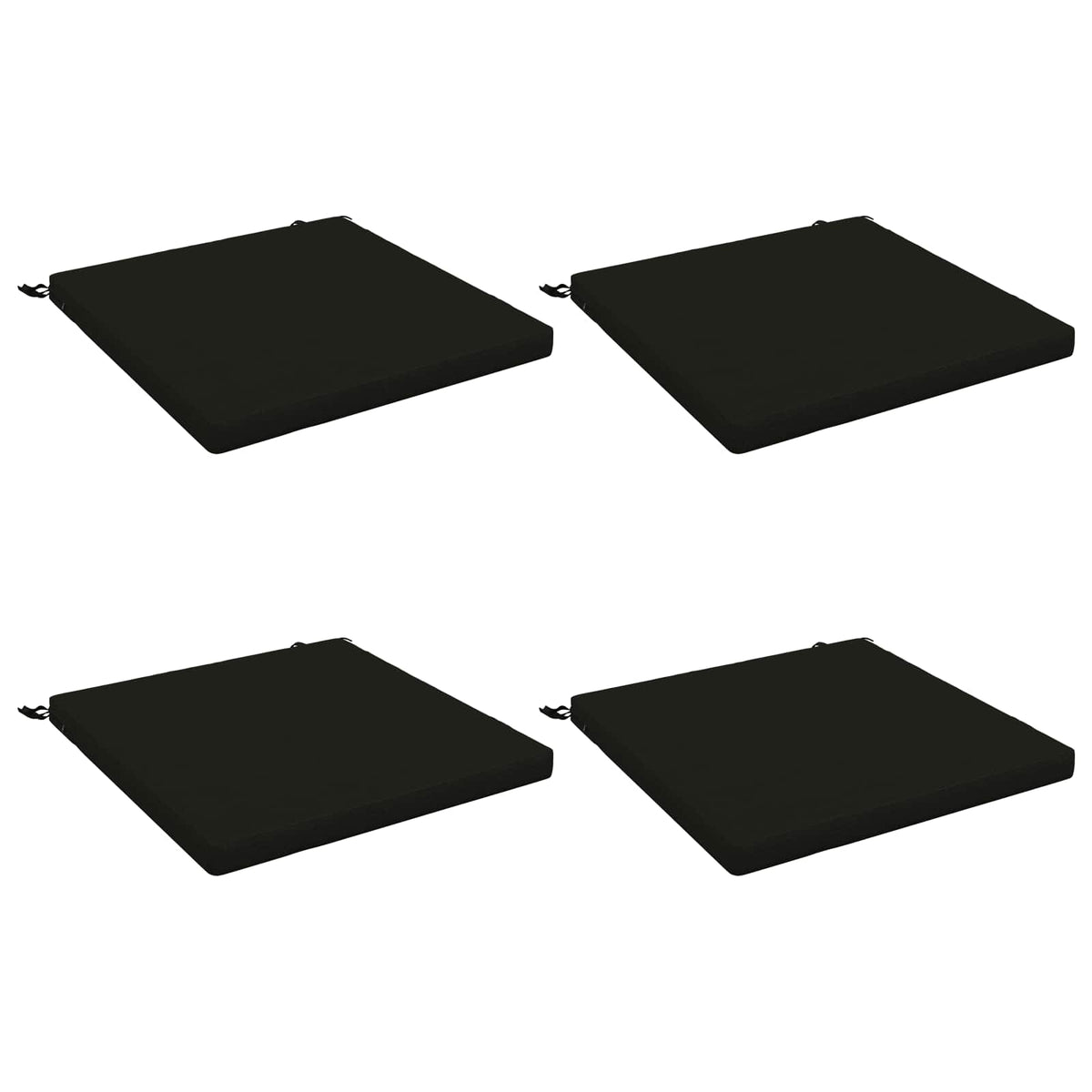 Seat Cushions SOEST 100% Polyester Anthracite 4 Height 5 cm Width 80 cm Anthracite (melange)–Pink (polyester) Black (melange)