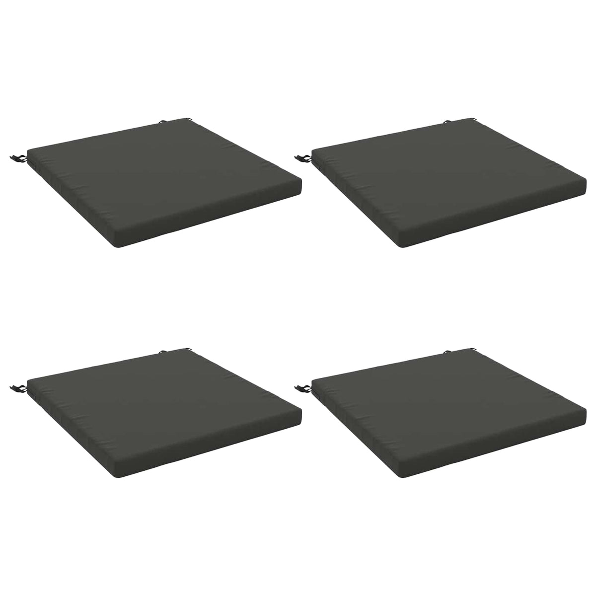 Seat Cushions SOEST 100% Polyester Anthracite 4 Height 5 cm Width 80 cm Anthracite (melange)–Pink (polyester) Anthracite (polyester)
