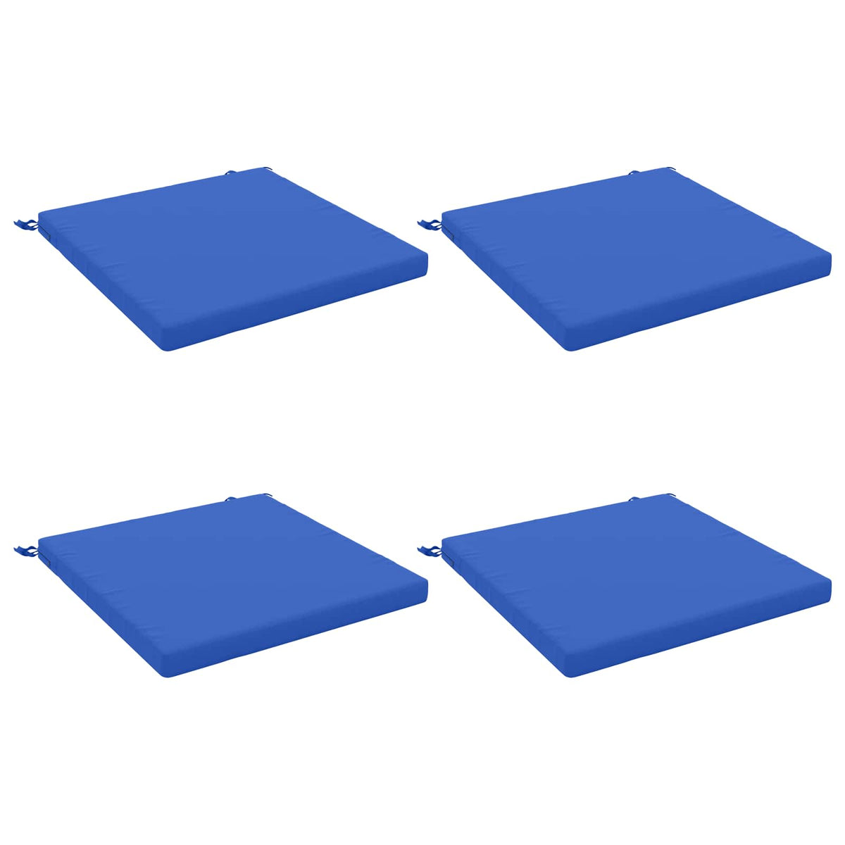 Seat Cushions SOEST 100% Polyester Red 80 x 80 x 5 cm 4 Height 5 cm Width 80 cm Red (melange)–Wine red (polyester) Royal blue (polyester)