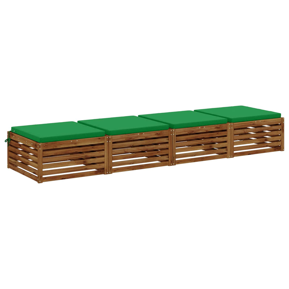 Seat Cushions SOEST 100% Polyester Anthracite 4 Height 5 cm Width 80 cm Anthracite (melange)–Pink (polyester) Green (polyester)