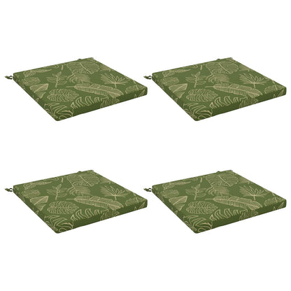Seat Cushions SOEST 100% Polyester Anthracite 4 Height 5 cm Width 80 cm Anthracite (melange)–Pink (polyester) Leaf design (polyester)