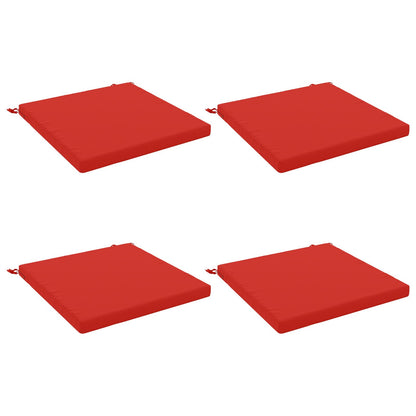 Seat Cushions SOEST 100% Polyester Red 80 x 80 x 5 cm 4 Height 5 cm Width 80 cm Red (melange)–Wine red (polyester) Red (polyester)