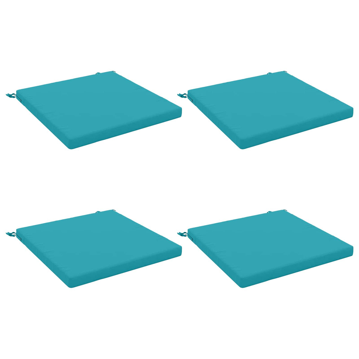 Seat Cushions SOEST 100% Polyester Red 80 x 80 x 5 cm 4 Height 5 cm Width 80 cm Red (melange)–Wine red (polyester) Turquoise (polyester)