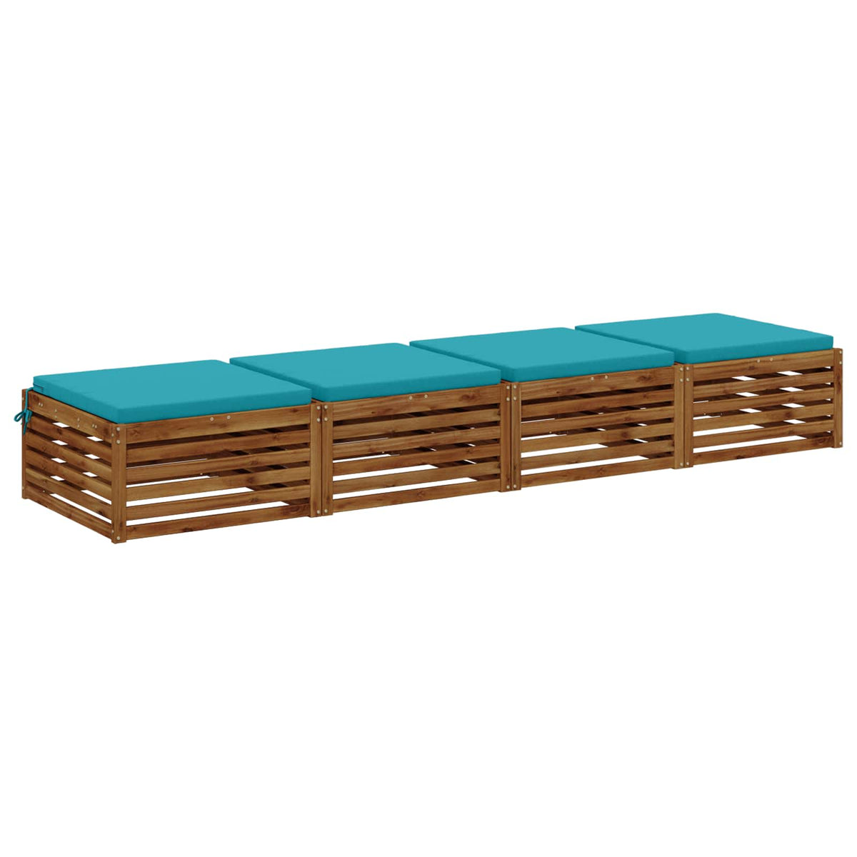 Seat Cushions SOEST 100% Polyester Red 80 x 80 x 5 cm 4 Height 5 cm Width 80 cm Red (melange)–Wine red (polyester) Turquoise (polyester)