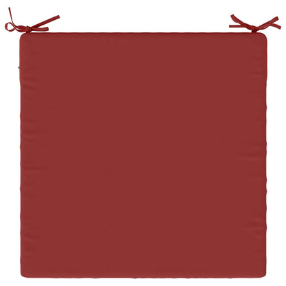 vidaXL Seat Cushions SOEST 4 pcs 100% Polyester Wine Red 6