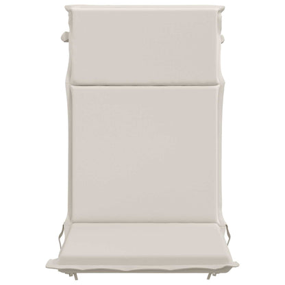 vidaXL High Back Chair Cushion GEMERT 4 pcs 100% Polyester White 4
