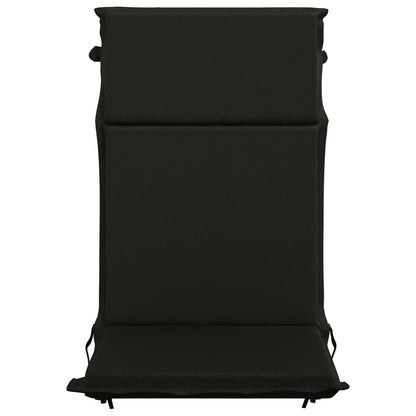 vidaXL High Back Chair Cushion GEMERT 6 pcs 100% Polyester Black 4