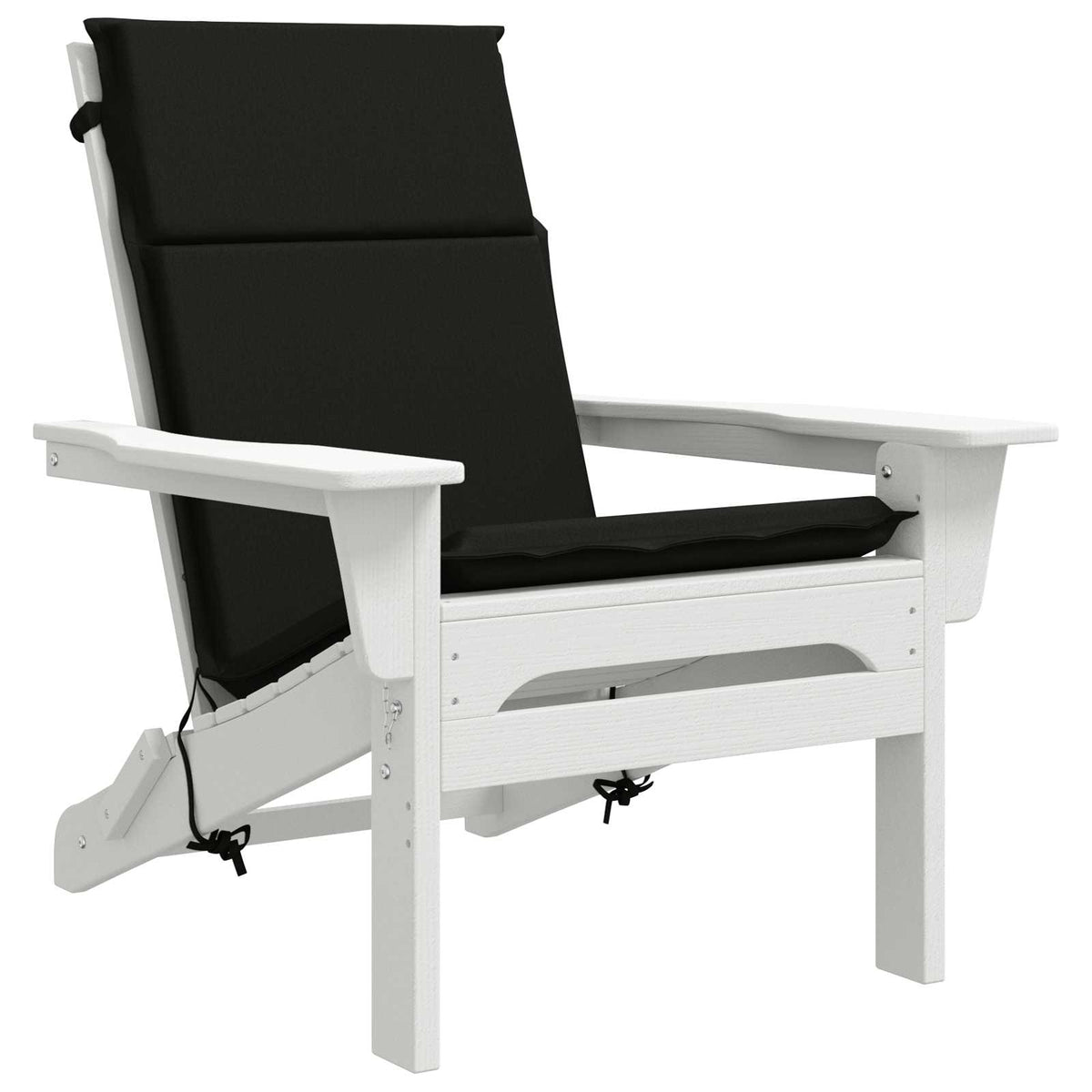 vidaXL High Back Chair Cushion GEMERT 6 pcs 100% Polyester Black 3