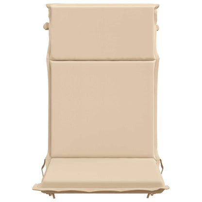 vidaXL High Back Chair Cushion GEMERT 6 pcs 100% Polyester Cream 4
