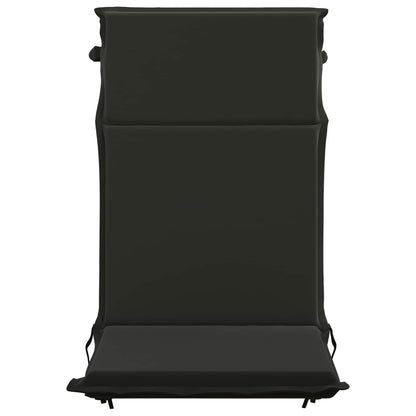 vidaXL High Back Chair Cushion GEMERT 4 pcs 100% Polyester Black 4