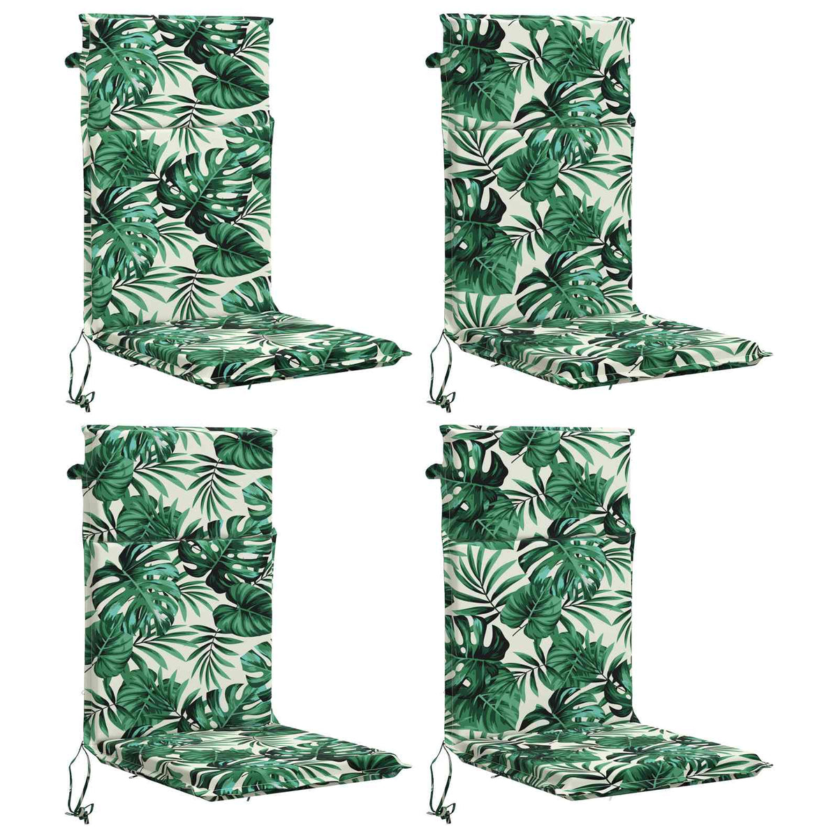 vidaXL High Back Chair Cushion GEMERT 4 pcs 100% Polyester 2
