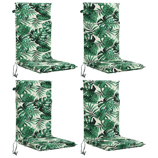 vidaXL High Back Chair Cushion GEMERT 4 pcs 100% Polyester 2