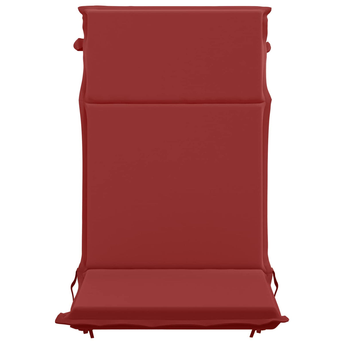 vidaXL High Back Chair Cushion GEMERT 4 pcs 100% Polyester Wine Red 4