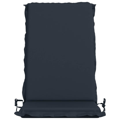 vidaXL High Back Chair Cushion GEMERT 4 pcs 100% Polyester Dark Blue 4