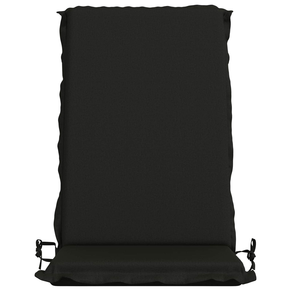 vidaXL High Back Chair Cushion GEMERT 4 pcs 100% Polyester Black 4