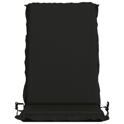 vidaXL High Back Chair Cushion GEMERT 4 pcs 100% Polyester Black 4